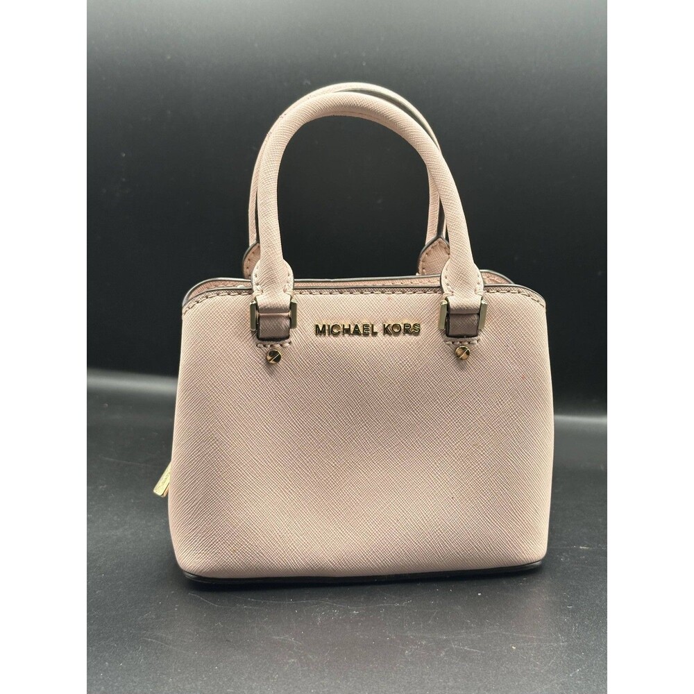 Michael Kors Mini Pink Saffiano Leather Crossbody Tote